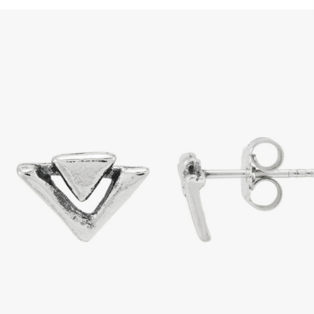 Silpada Cosmic World Stud Earrings 0.925 Sterling Silver Feminine Celeb Style